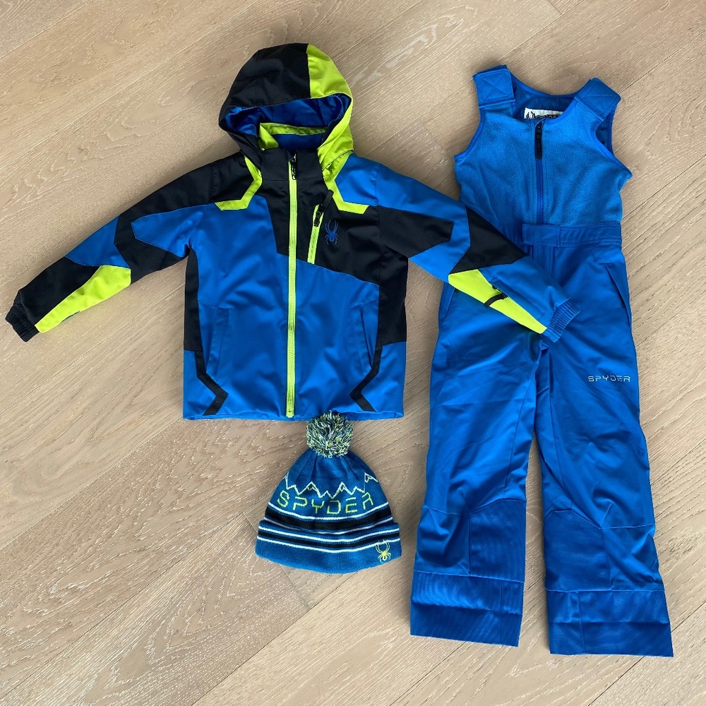 Spyder Boys Ski Outfit (Jacket, Pants, and Hat)